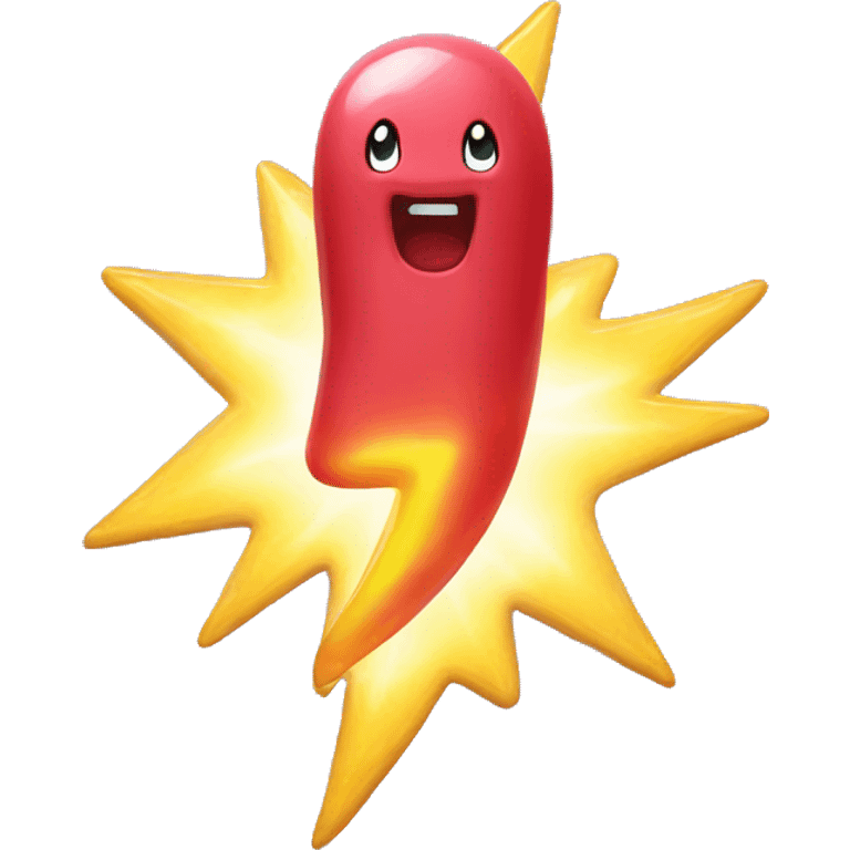 Gummy lightning  emoji