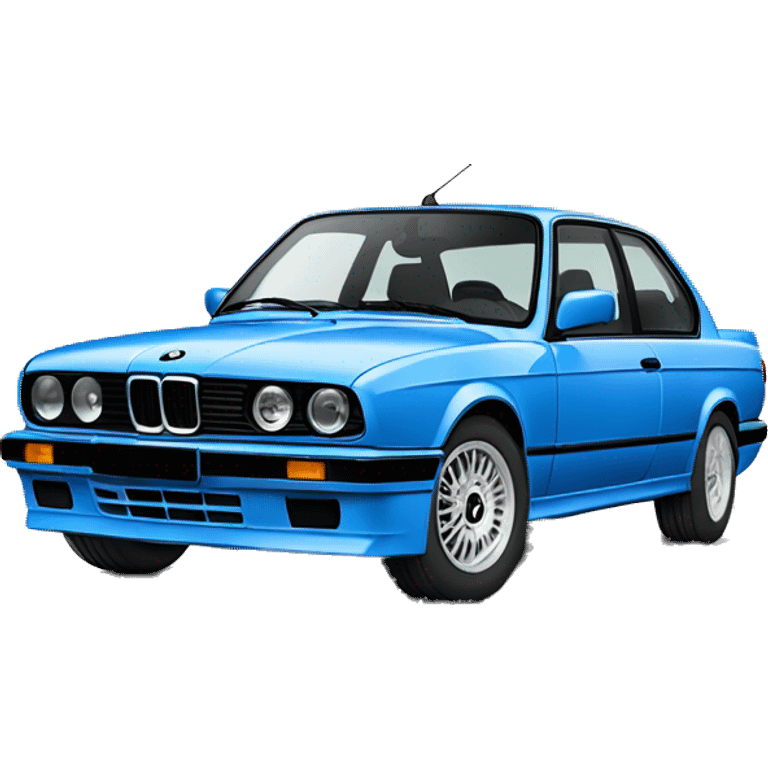 blue bmw e30 325is emoji