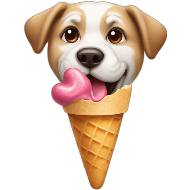 dog-eating-icecream emoji