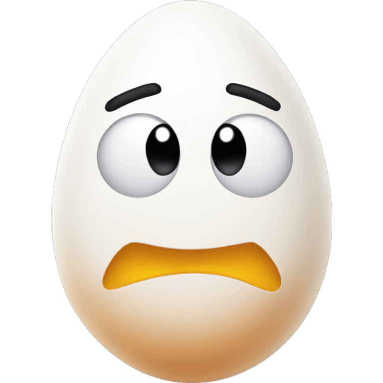 egg with a face emoji