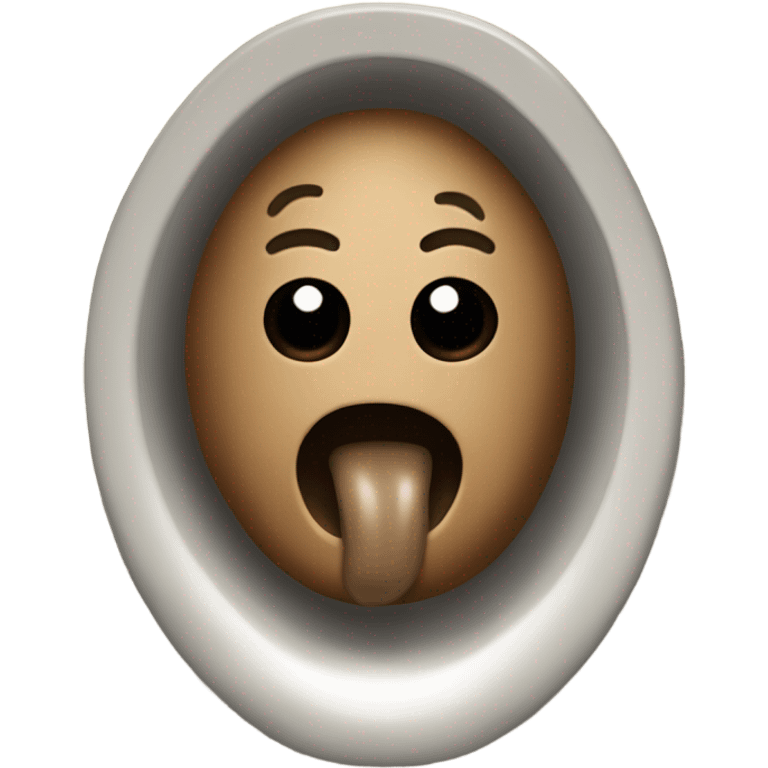 Turd in toilet  emoji