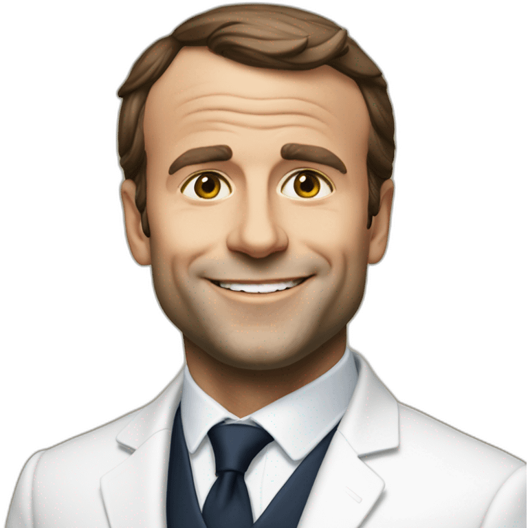 macron is joy emoji