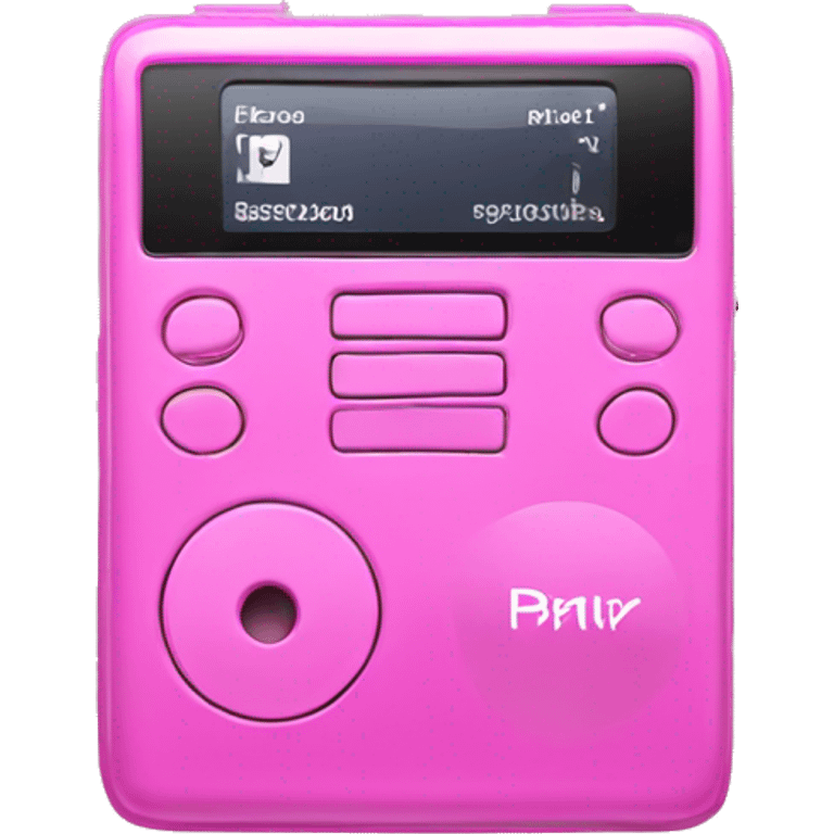 Pink mp3 player  emoji