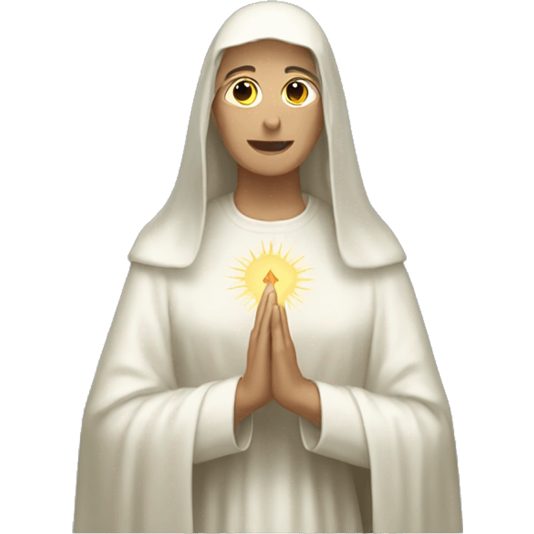 Marian apparition emoji