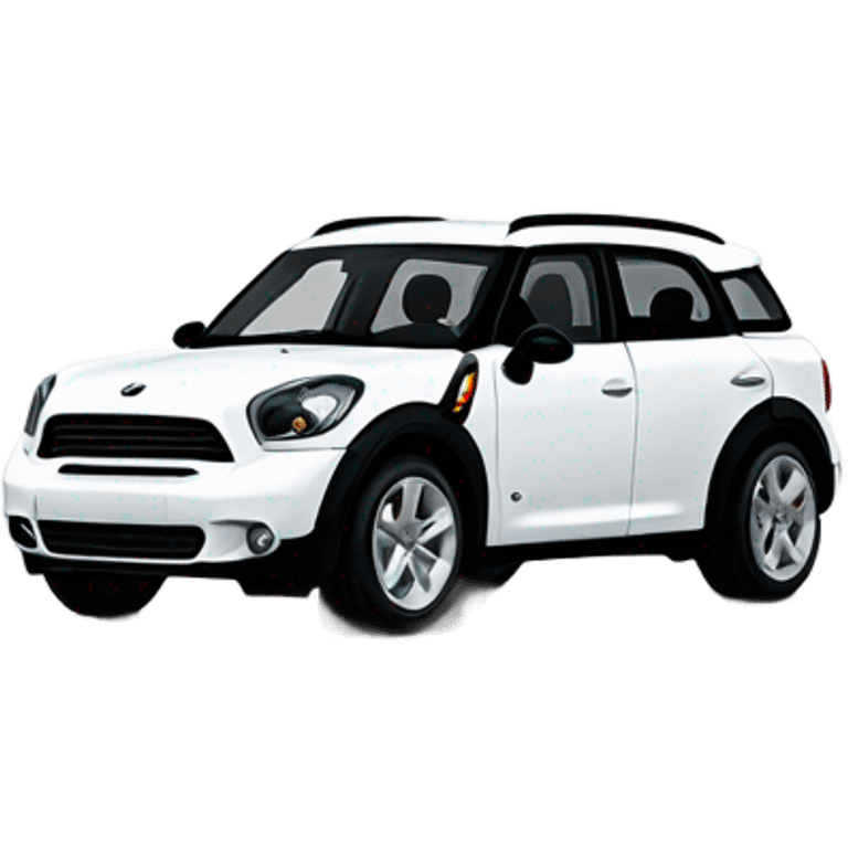 White mini cooper countryman  emoji