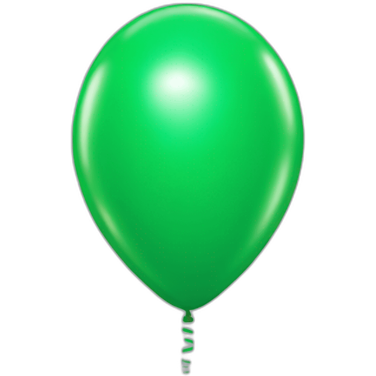 Green color inflatable balloon emoji