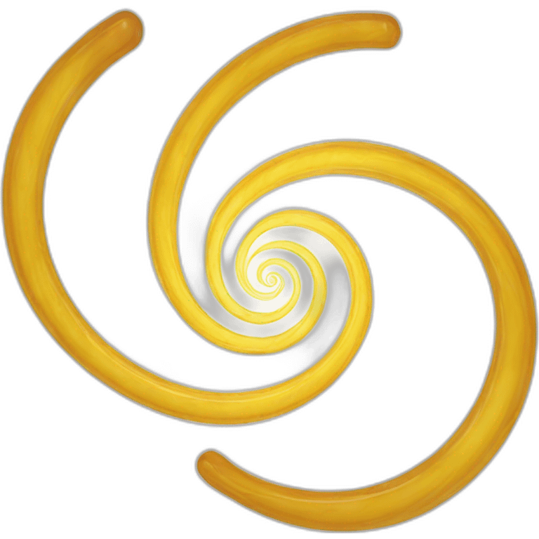 Double-spirale translucide et irisée. emoji