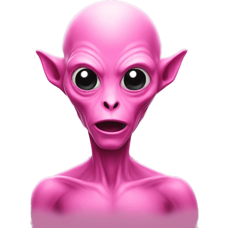 pink alien emoji