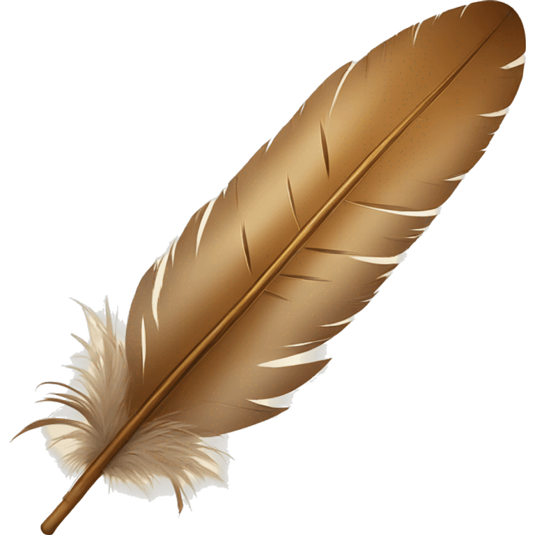 a feather quill and an open SCROLL emoji