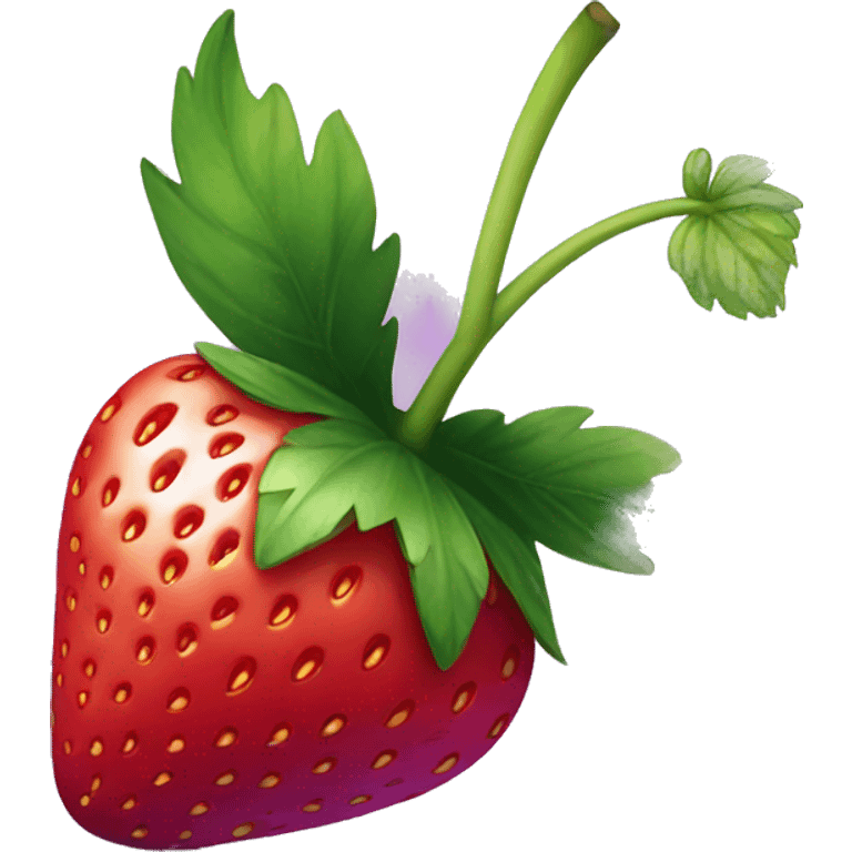 purple strawberry emoji