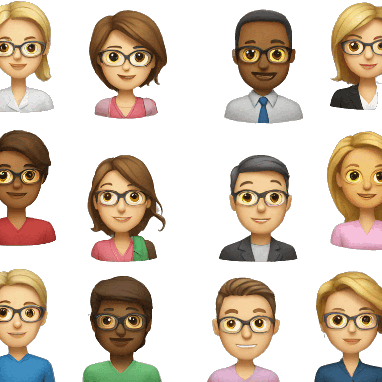 group of teachers emoji