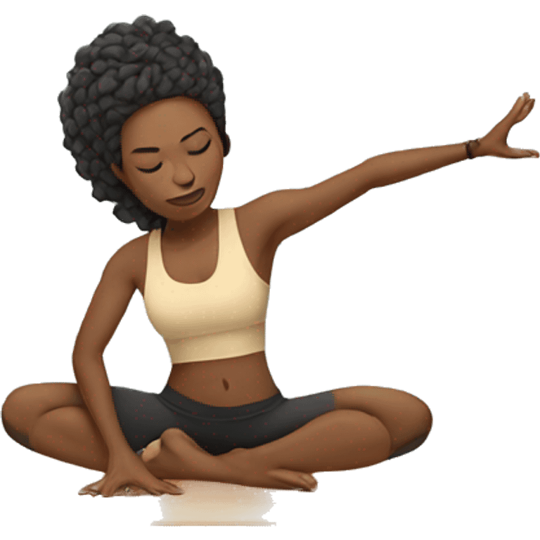 Yoga warrior emoji