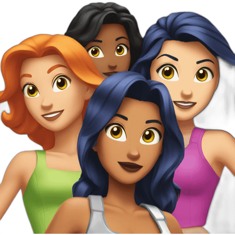 totally spies three girls emoji