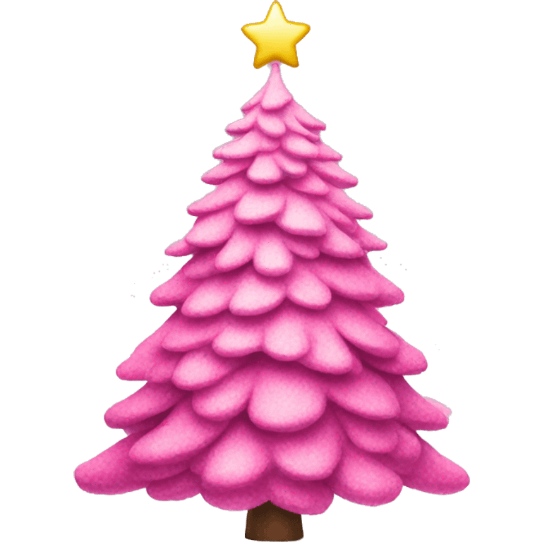 pink christmas tree emoji