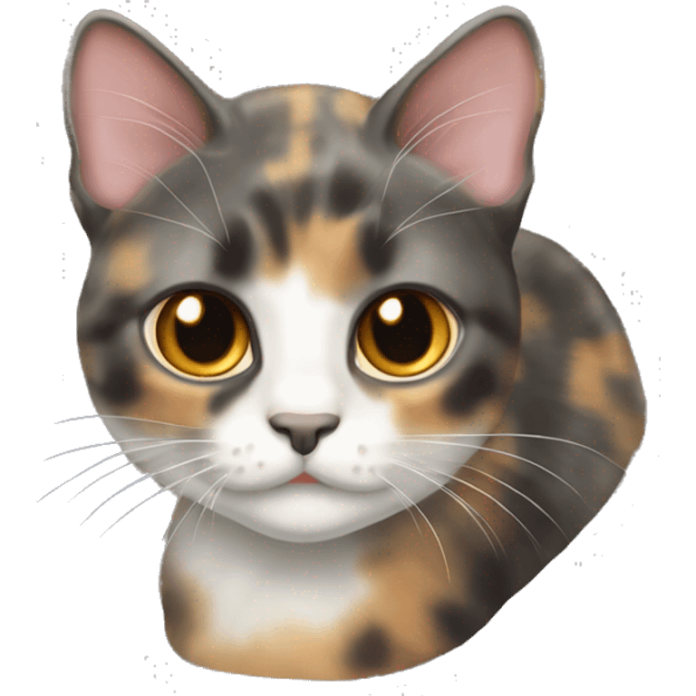 Dilute tortoiseshell cat emoji