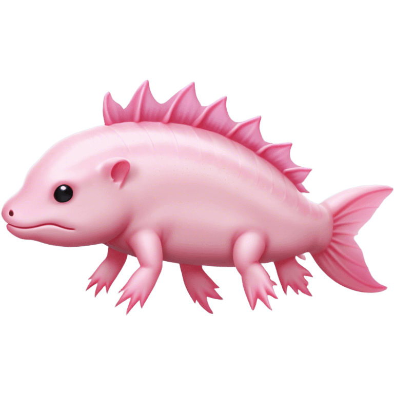 Pink axolotl emoji