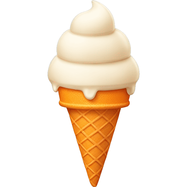 Creamsicle ice cream cone emoji