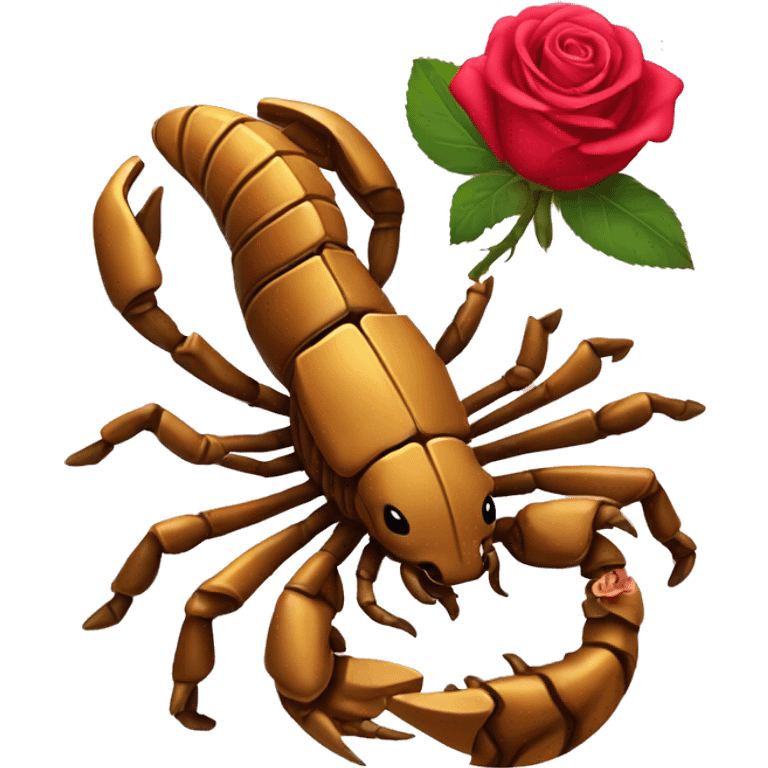 scorpion with rose  emoji