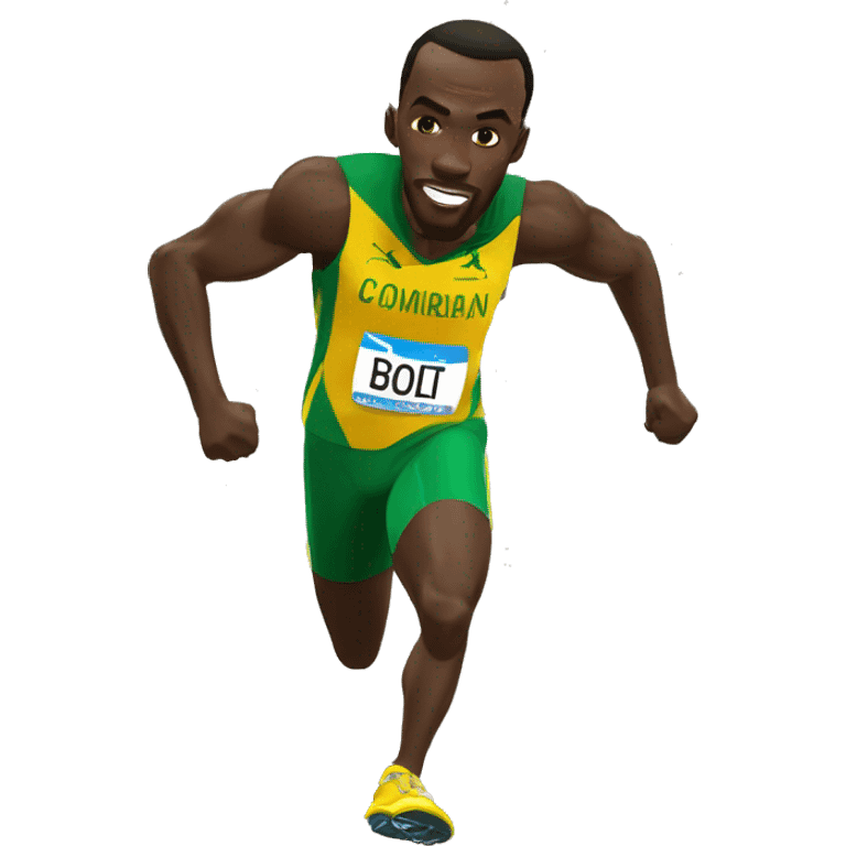 comemoração Usain Bolt raio emoji