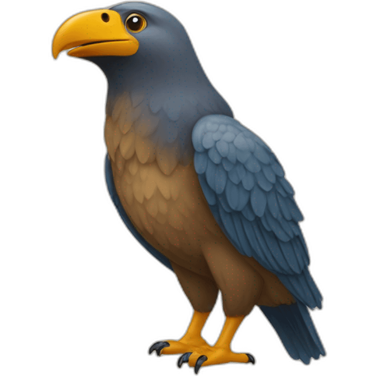 Un oiseau sur un ours emoji