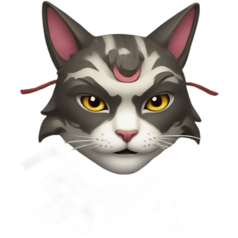 cat samurai emoji