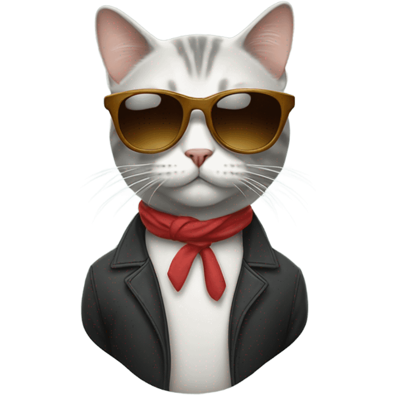 Cat with sunglasses emoji