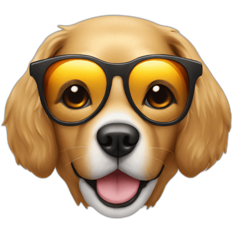 dog wiht sun glases emoji