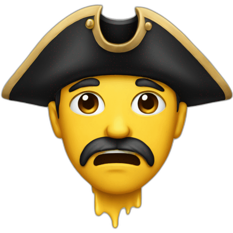 Crying pirate emoji