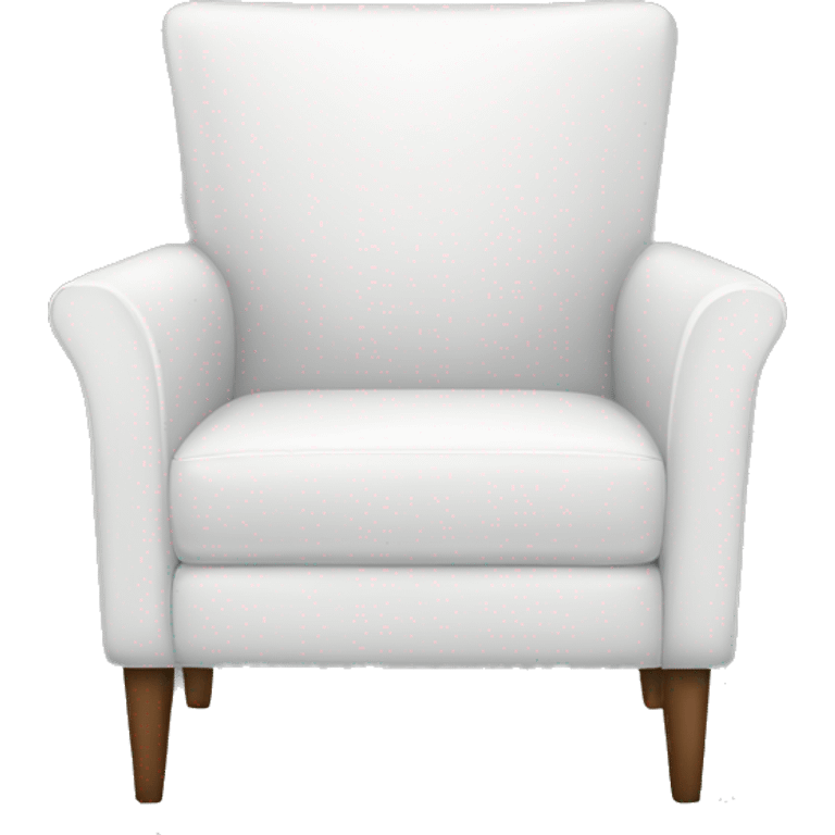 White modern chair emoji