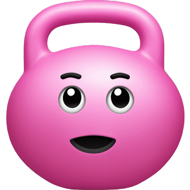 kettlebell pink emoji