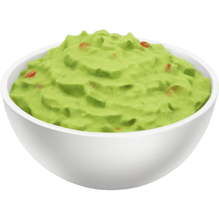 White bowl of guacamole  emoji