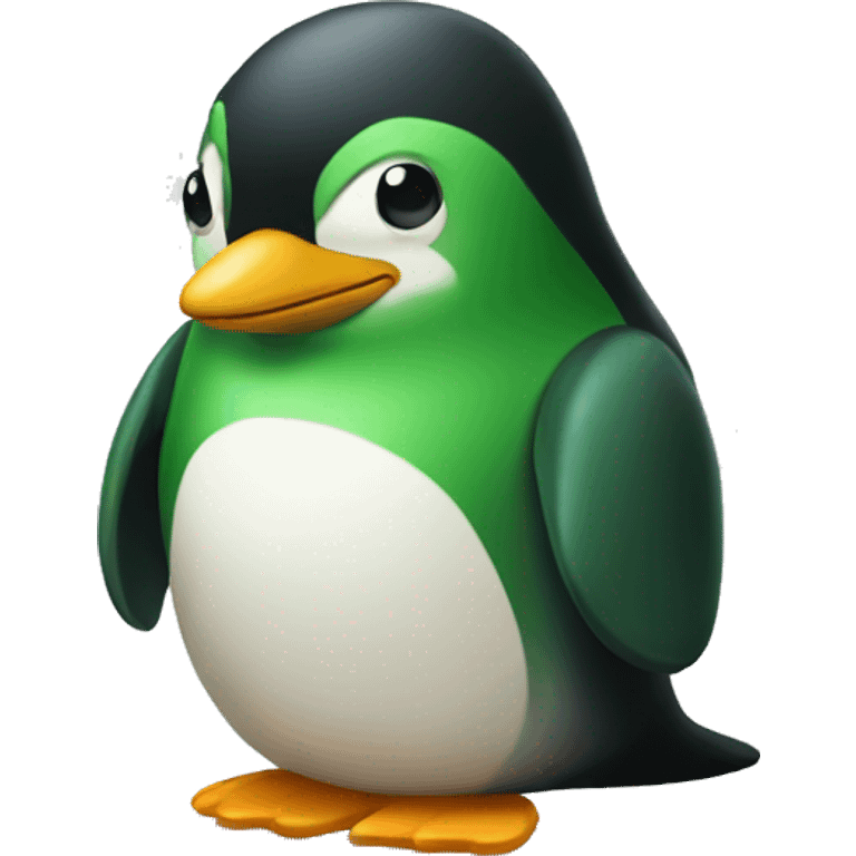 green pinguin emoji