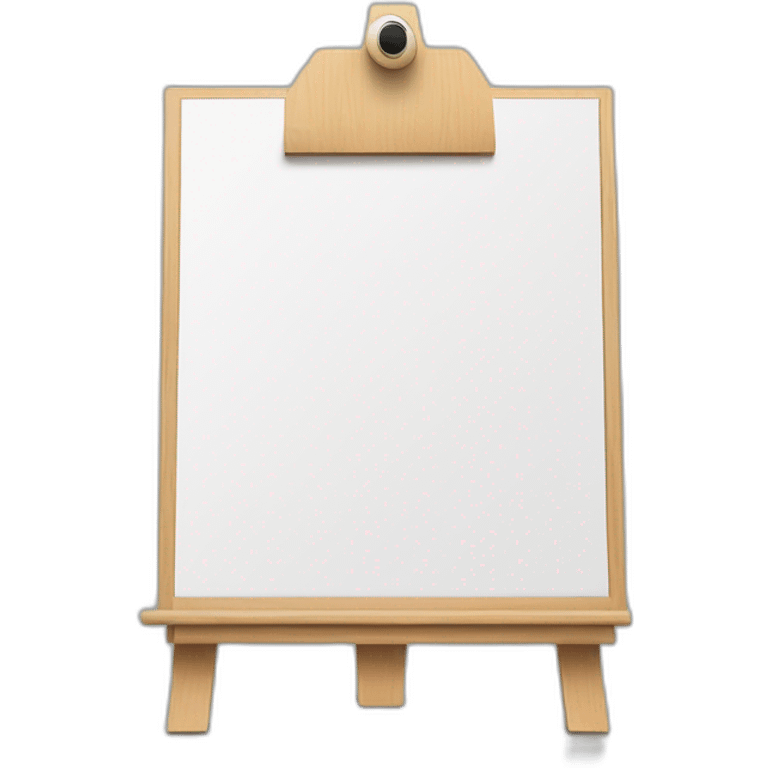 marker board Flipchart without face emoji