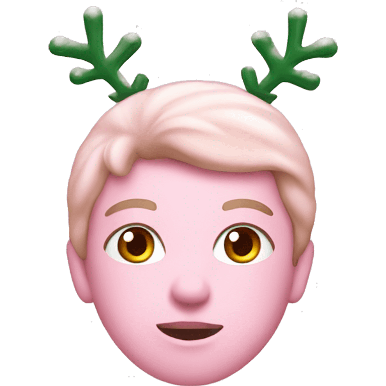 Pastel pink Christmas  emoji