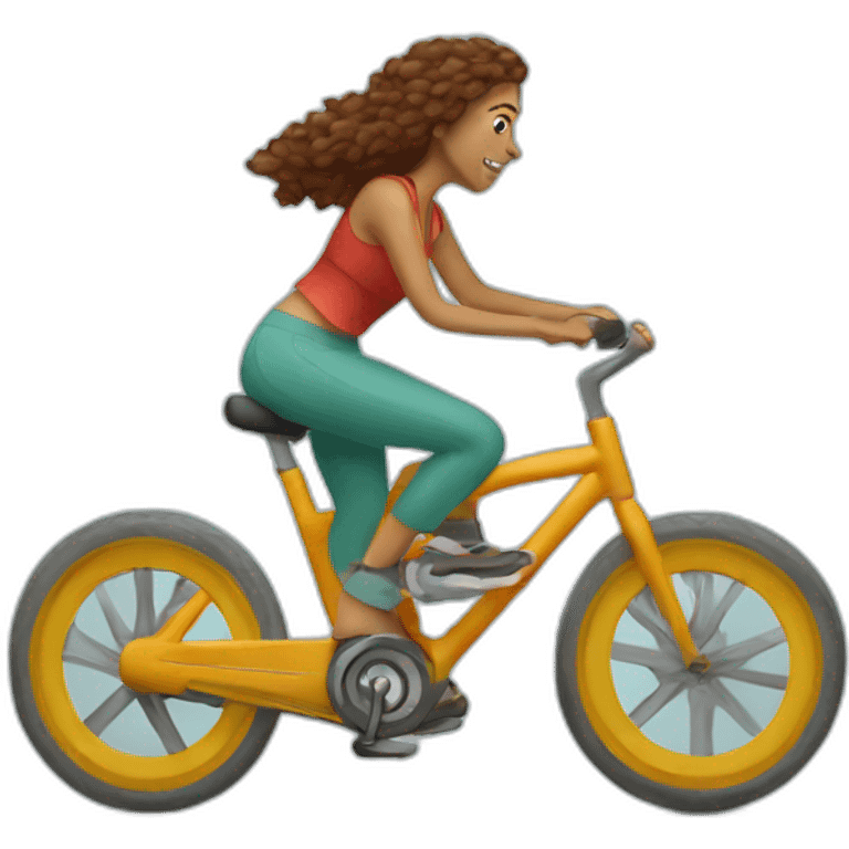 Bohemian spin bike emoji