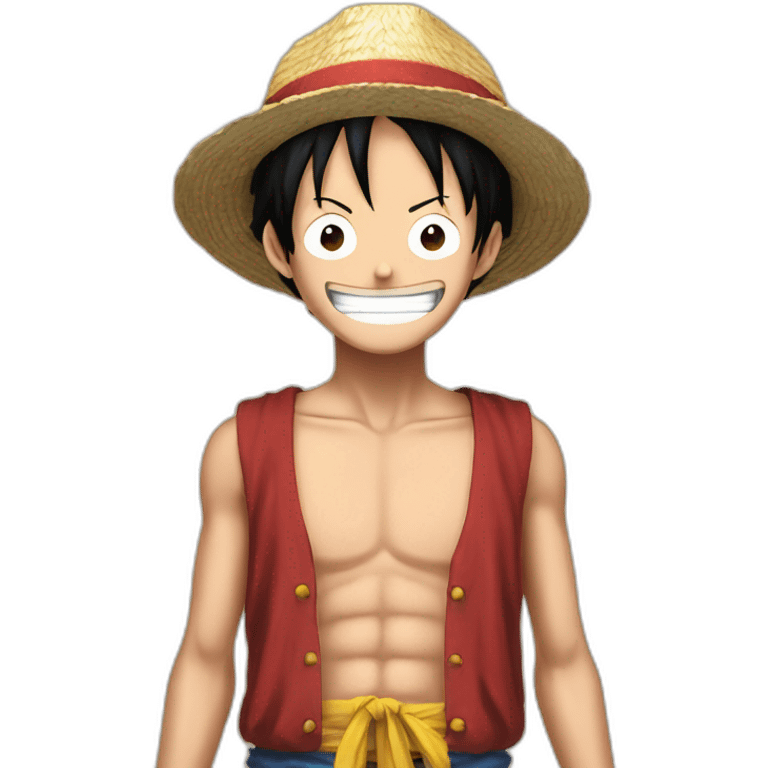 Luffy avec de la viand emoji