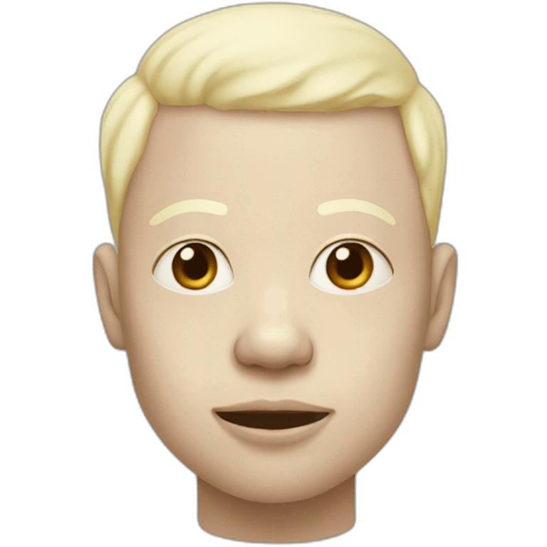 Black albinos man emoji