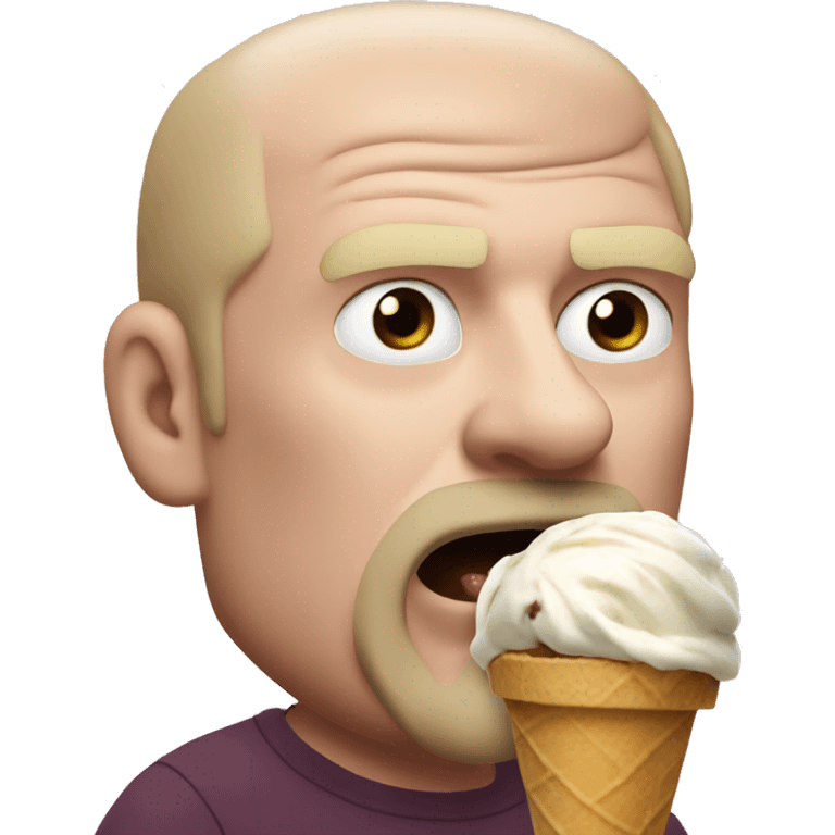 Sean dyche eating an ice cream emoji