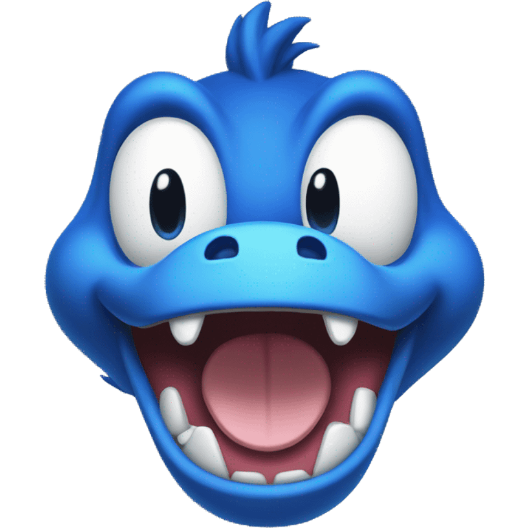 Blue yoshi beast mode emoji