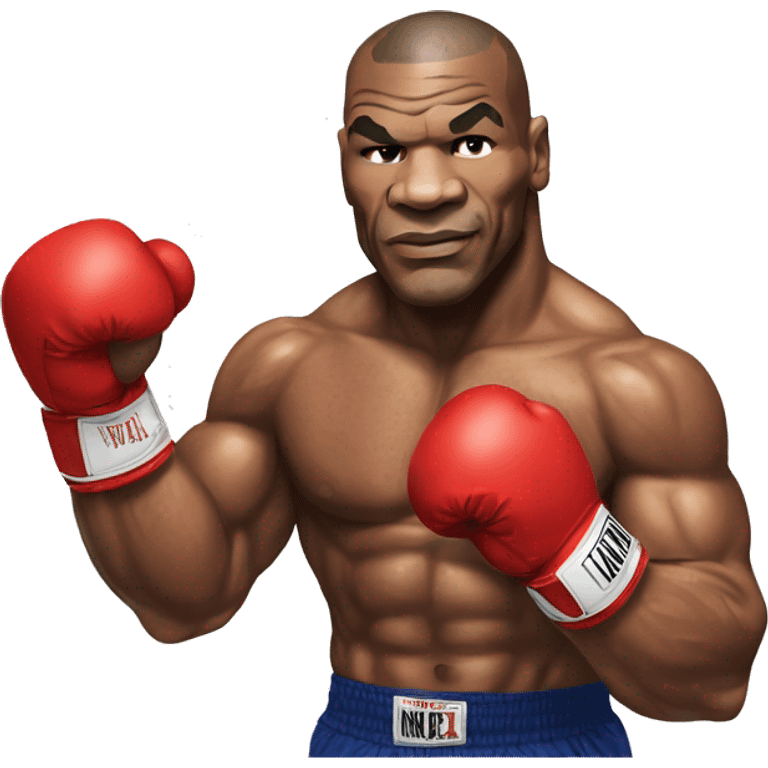 Mike Tyson en mode boxe emoji