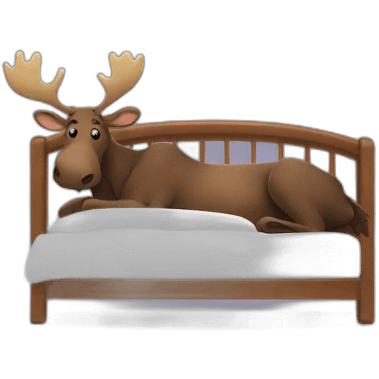 moose in bed emoji