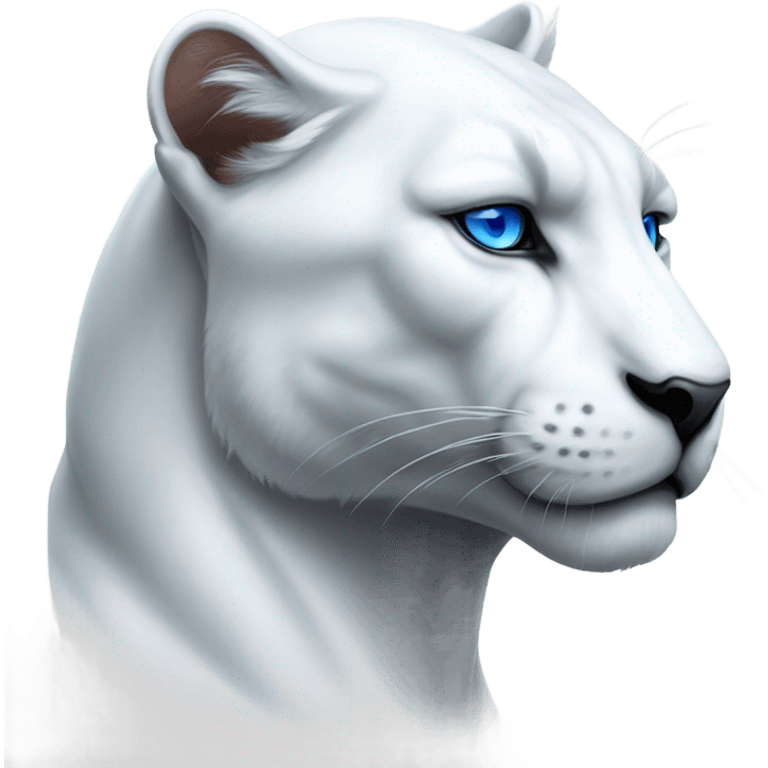 White panther  emoji