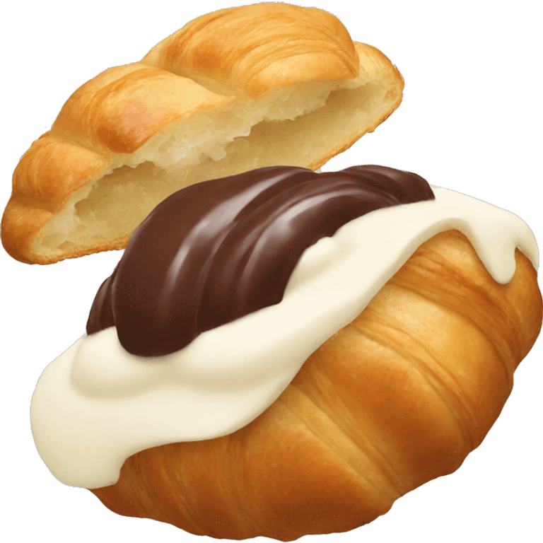 Chocolate croissant  emoji