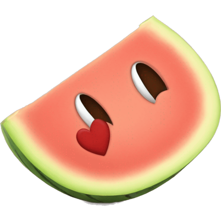 A melón in love  emoji