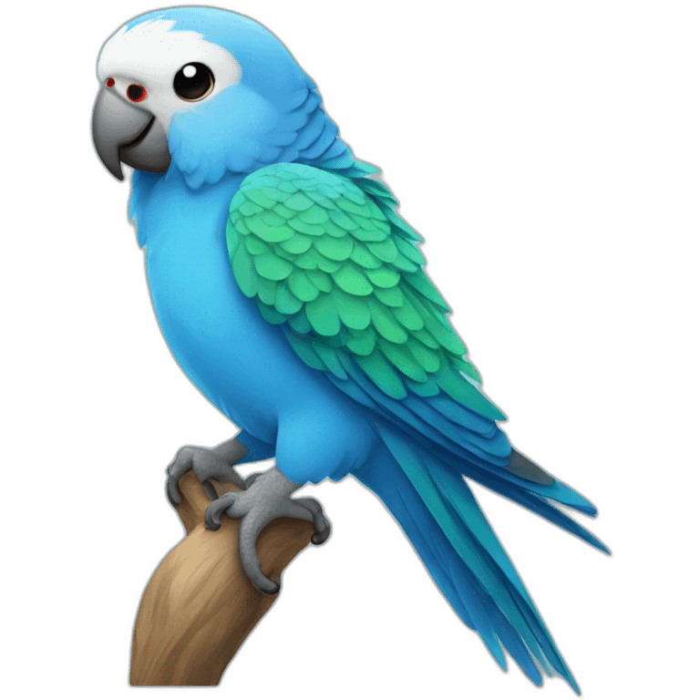 Blue Parakeet emoji