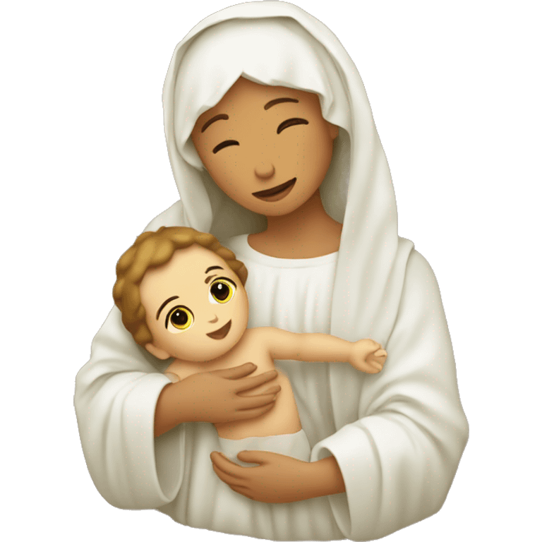 baby jesus being held by mary emoji