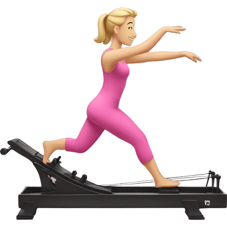 pink pilates reformer  emoji