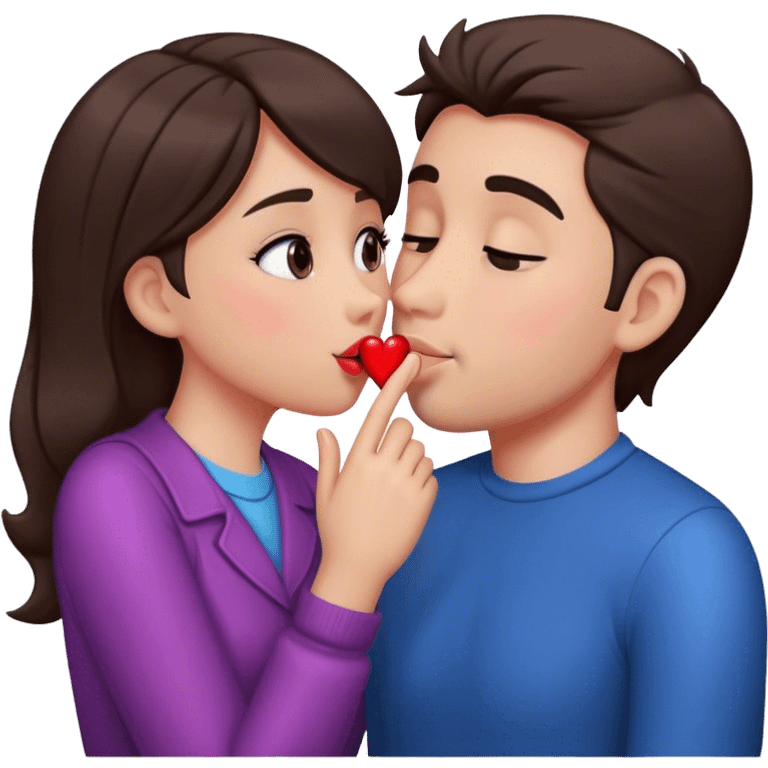  Man Kissing girl hand emoji