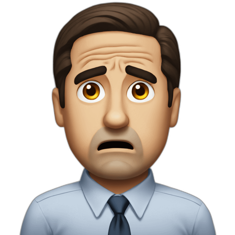 michael scott angry emoji