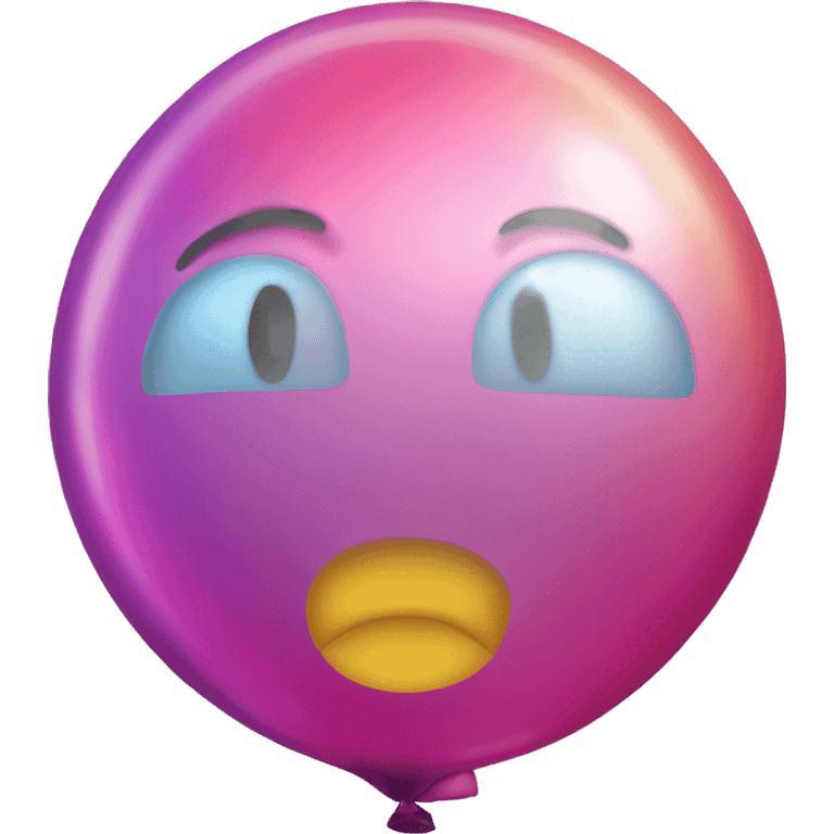 Ballon holographique  emoji